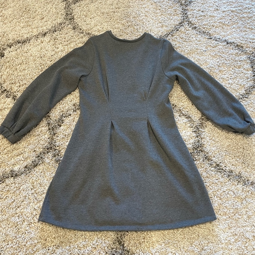 River Island Long Sleeve Sweater Dress Grey Size 12